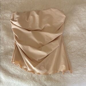 SHEIN Cream Strapless Top